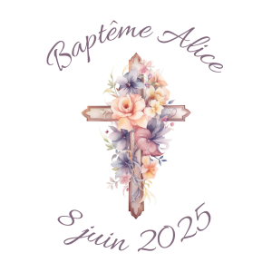 Sablé personnalisé baptême 32