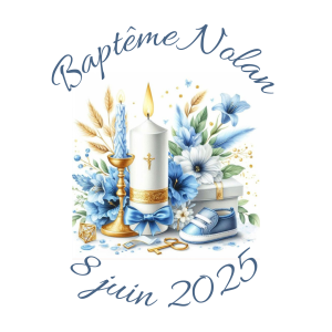 Sablé personnalisé baptême 35
