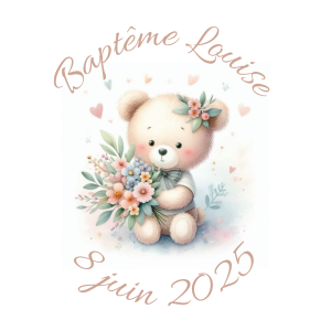 Sablé personnalisé baptême 48