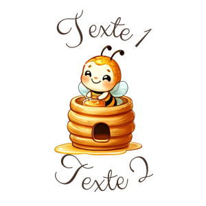 Sablé personnalisé abeille 56