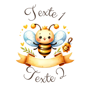 Sablé personnalisé abeille 64