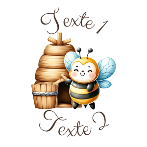 Sablé personnalisé abeille 65