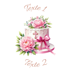 Sablé personnalisé baptême 120