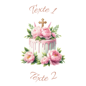 Sablé personnalisé baptême 123