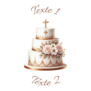 Sablé personnalisé baptême 58