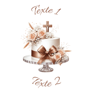 Sablé personnalisé baptême 59