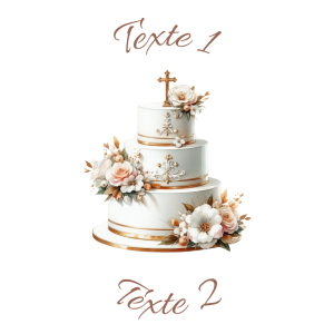 Sablé personnalisé baptême 60