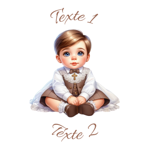 Sablé personnalisé baptême 73