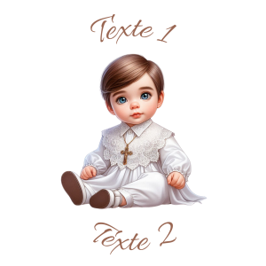 Sablé personnalisé baptême 75