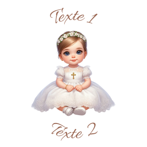 Sablé personnalisé baptême 76