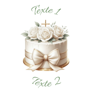 Sablé personnalisé baptême 85