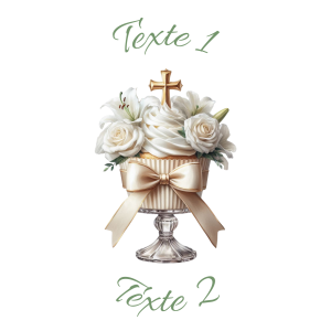 Sablé personnalisé baptême 88