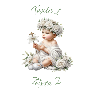 Sablé personnalisé baptême 89