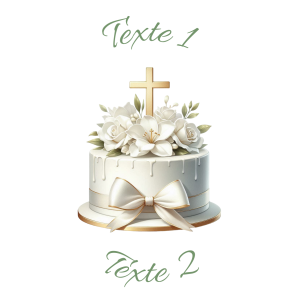 Sablé personnalisé baptême 90