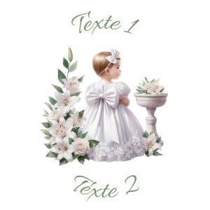 Sablé personnalisé baptême 92