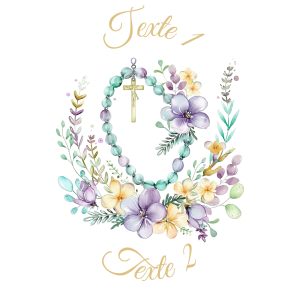 Sablé personnalisé chapelet 28