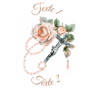 Sablé personnalisé chapelet 40