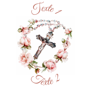 Sablé personnalisé chapelet 41