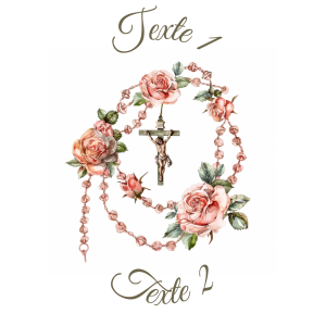 Sablé personnalisé chapelet 42