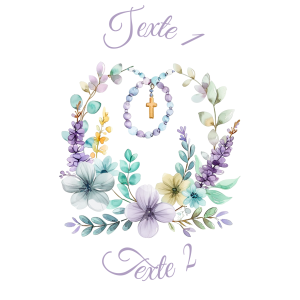 Sablé personnalisé chapelet 49