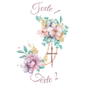 Sablé personnalisé chapelet 50