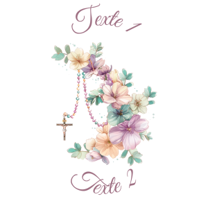 Sablé personnalisé chapelet 53