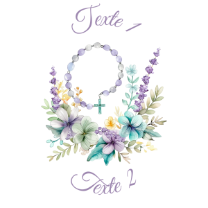 Sablé personnalisé chapelet 54