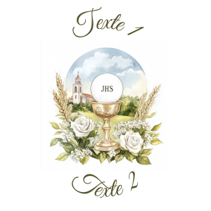 Sablé personnalisé communion 40