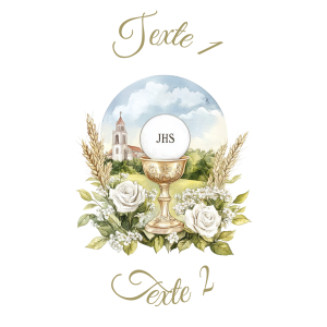 Sablé personnalisé communion 42