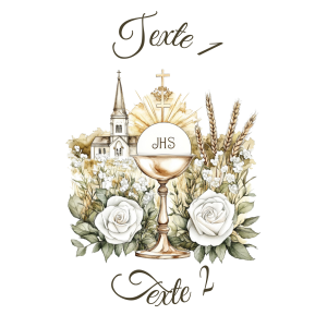 Sablé personnalisé communion 45