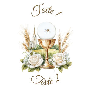 Sablé personnalisé communion 55