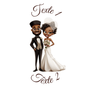 Sablé personnalisé mariage couple 32