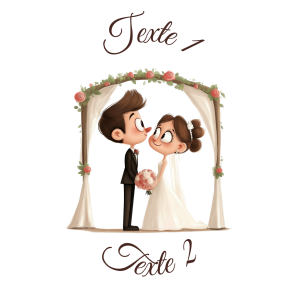 Sablé personnalisé mariage couple 37