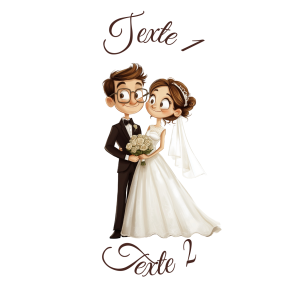 Sablé personnalisé mariage couple 40