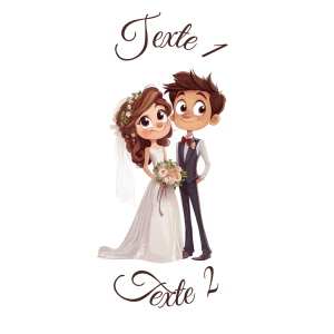 Sablé personnalisé mariage couple 41