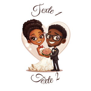 Sablé personnalisé mariage couple 44