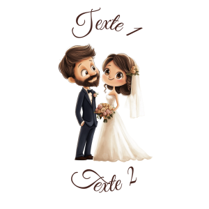Sablé personnalisé mariage couple 51