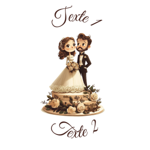 Sablé personnalisé mariage couple 52