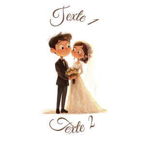 Sablé personnalisé mariage couple 56