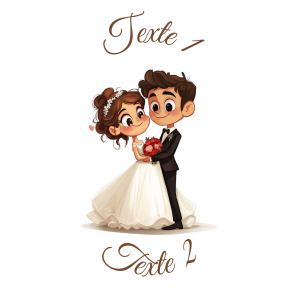 Sablé personnalisé mariage couple 57