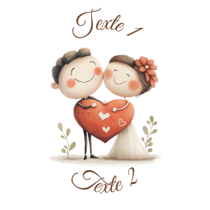 Sablé personnalisé mariage couple 62