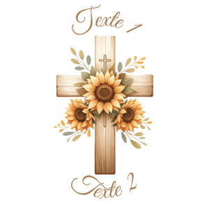 Sablé personnalisé croix 57