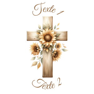 Sablé personnalisé croix 58