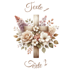 Sablé personnalisé croix 60