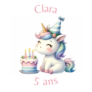 Sablé personnalisé Licorne 40