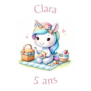 Sablé personnalisé Licorne 42