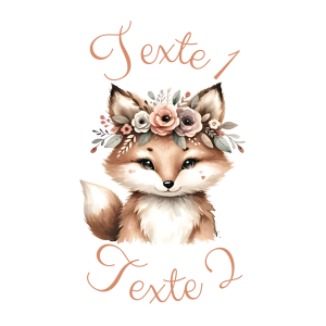 Sablé personnalisé renard 28