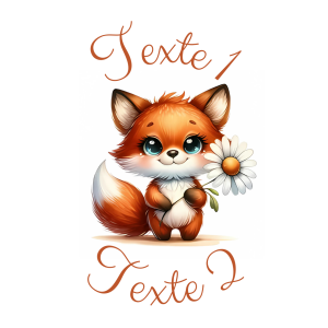 Sablé personnalisé renard 32