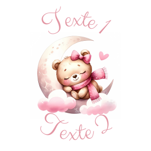 Sablé personnalisé ourson fille 32