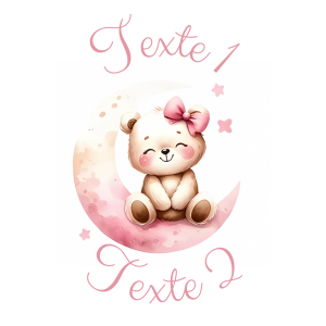 Sablé personnalisé ourson fille 33